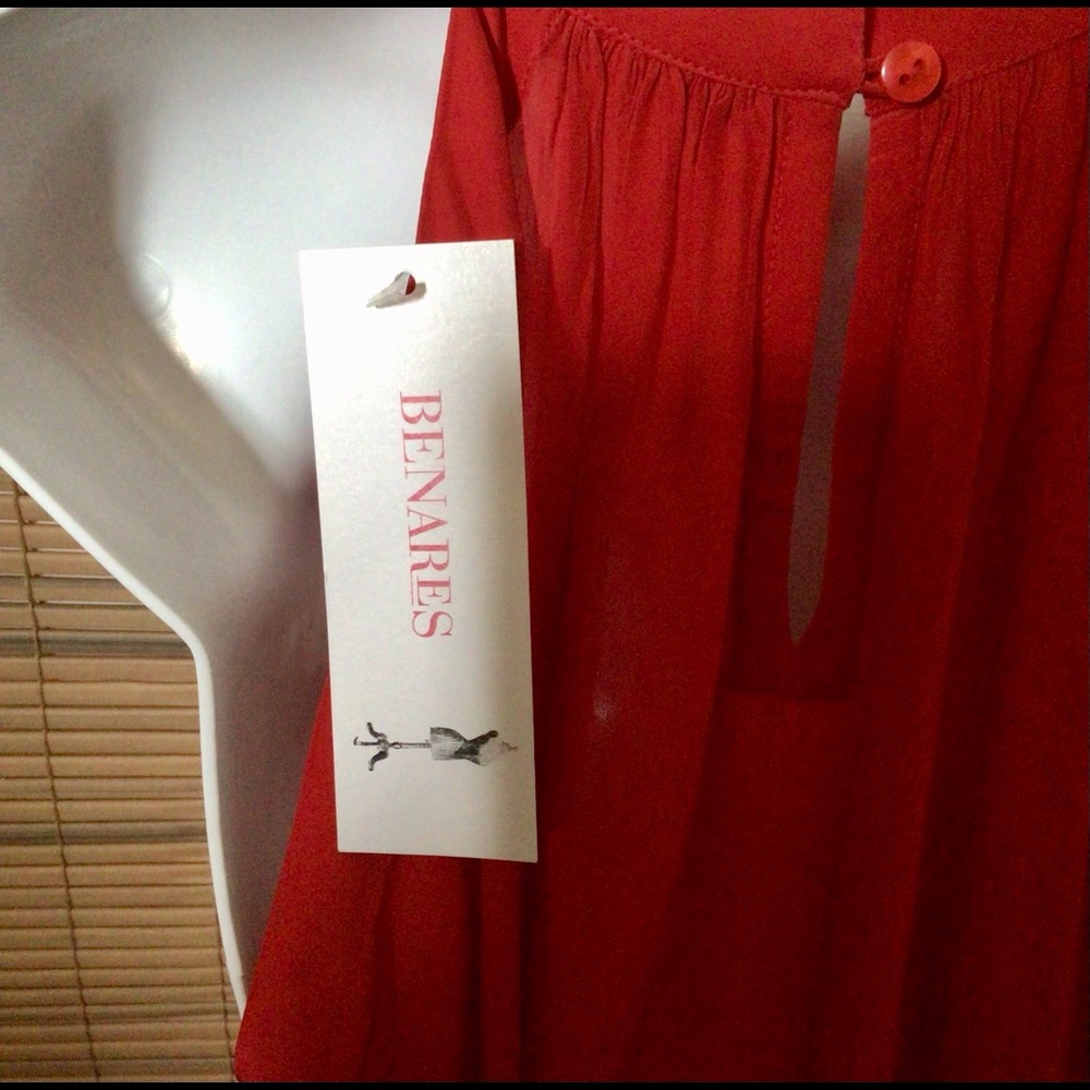 ๐Host Pick๐Benares NWT tunic dress beautiful silk feel - Picture 2 of 16